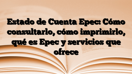 Estado de Cuenta Epec: Cómo consultarlo, cómo imprimirlo, qué es Epec y servicios que ofrece