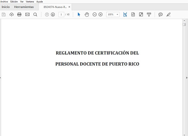 Reglamento para la certificación del personal docente en Puerto Rico
