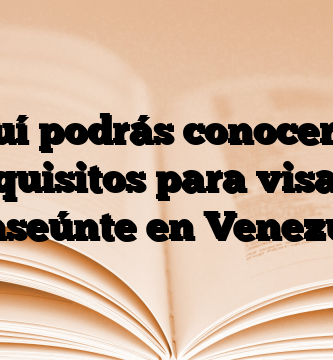 Aquí podrás conocer los Requisitos para visa de transeúnte en Venezuela