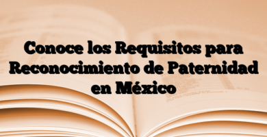 Conoce los Requisitos para Reconocimiento de Paternidad en México