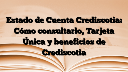 Estado de Cuenta Crediscotia: Cómo consultarlo, Tarjeta Única y beneficios de Crediscotia